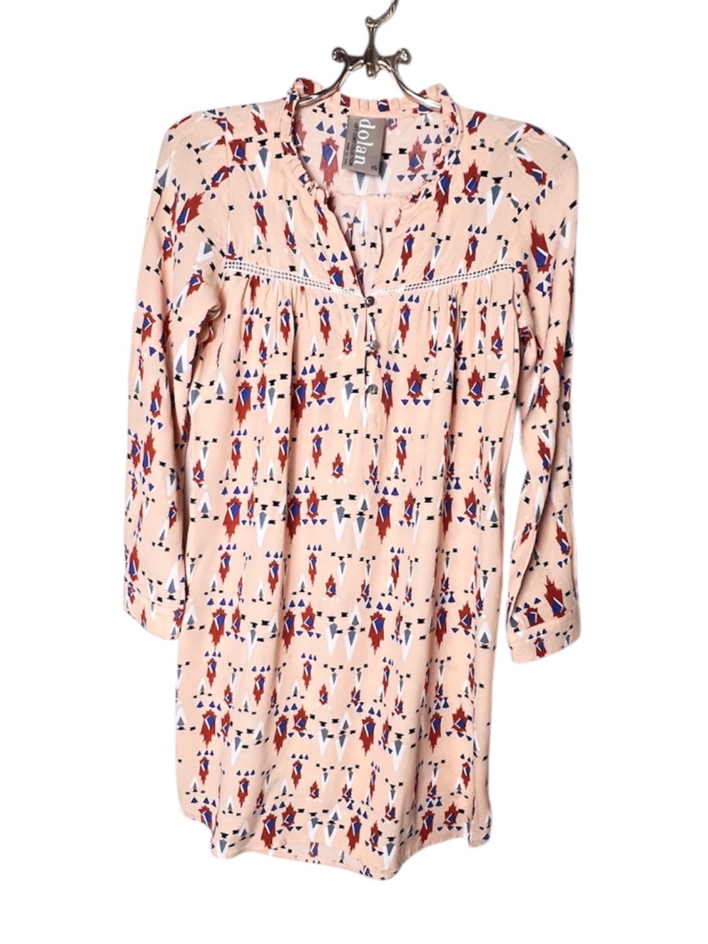 Anthropologie Dolan Left Coast Collection Wanderlust Aztec Dress Size XS